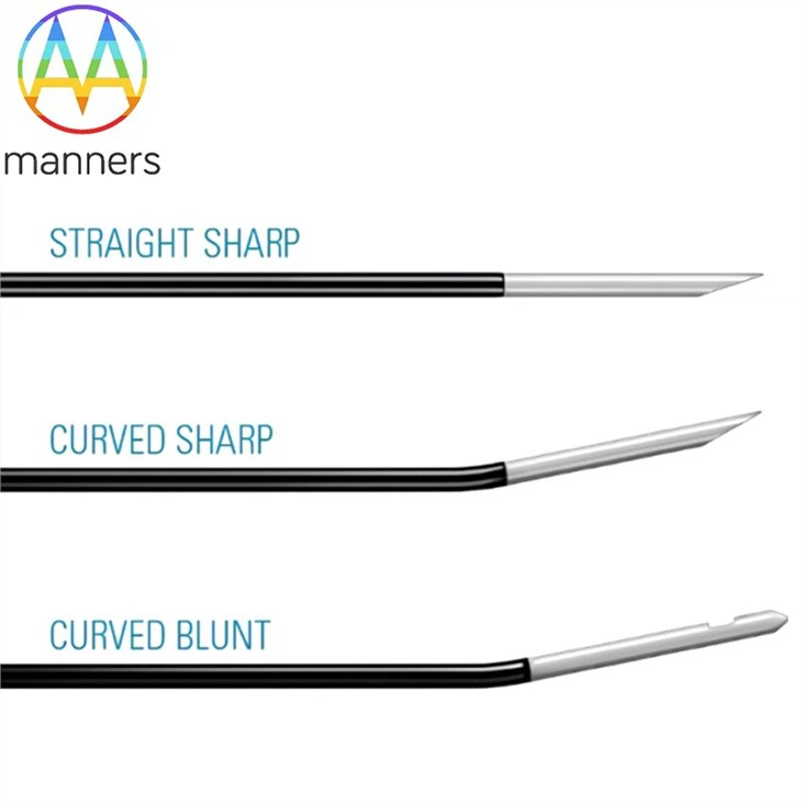 Curved Tip RF Needle